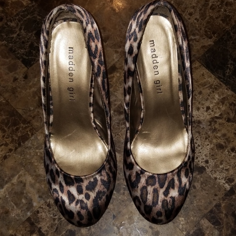 Madden Girl Leopard Wedges